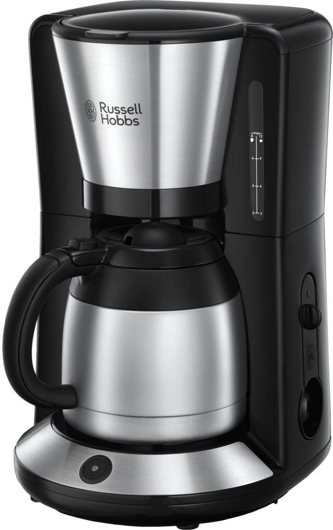 RUSSELL HOBBS Filterkaffeemaschine Adventure 24020-56, 1l Kaffeekanne, Papierfilter 1x4, mit Thermokanne, 1100 Watt, Edelstahl gebürstet