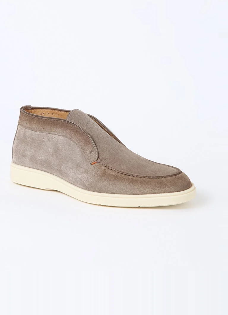 Pantofi Santoni Detroit Suede Slip-On