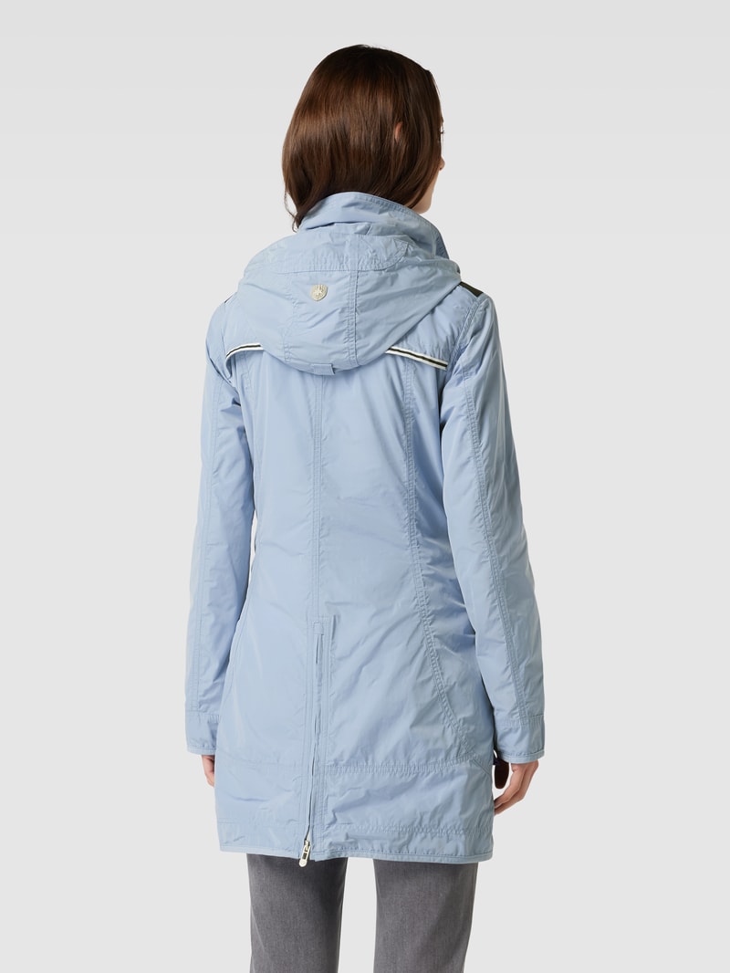 Jacke mit Label-Detail Modell 'ILLUSION' in hellblau
