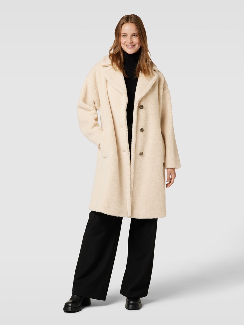 Mantel mit überschnittenen Schultern Modell 'VEBER' in beige