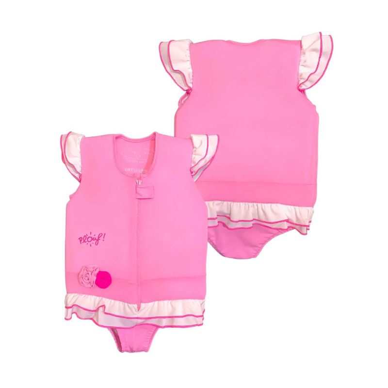 Maillot de bain flottant : Caraïbes Rose