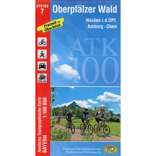 OBERPFÄLZER WALD 1 : 100 000 - Wanderkarte
