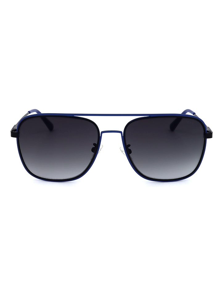 Guess Herren-Sonnenbrille in Blau/ Schwarz günstig kaufen 60