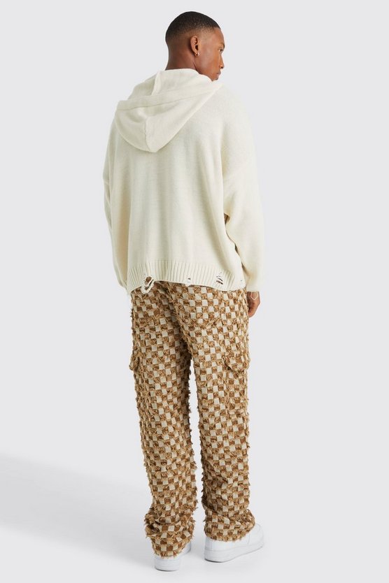 Lockere karierte Hose