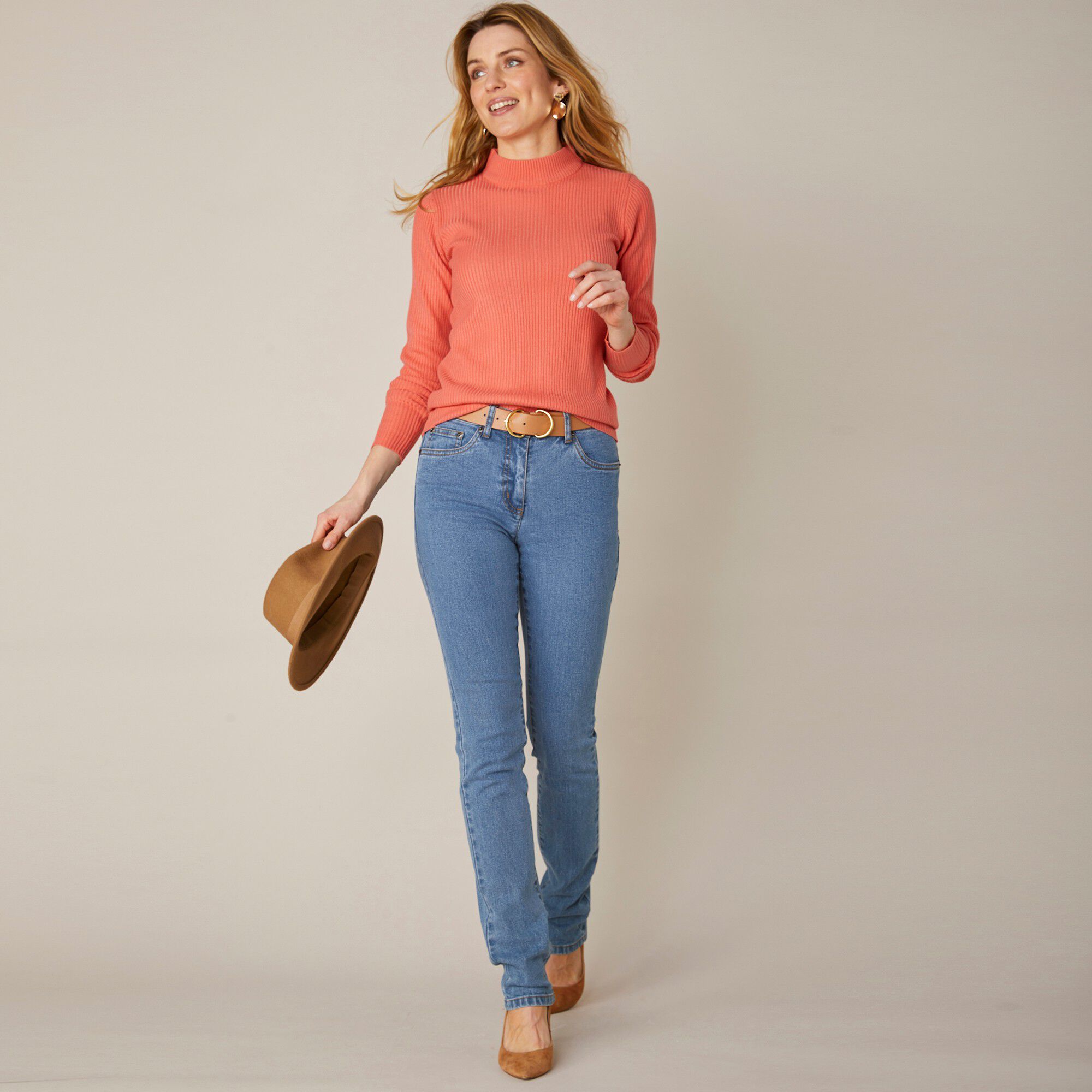 Jean coupe droite stretch