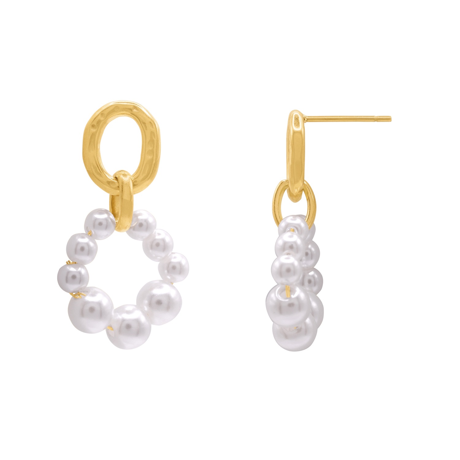 Boucles d'oreilles dorées Heideman Silus