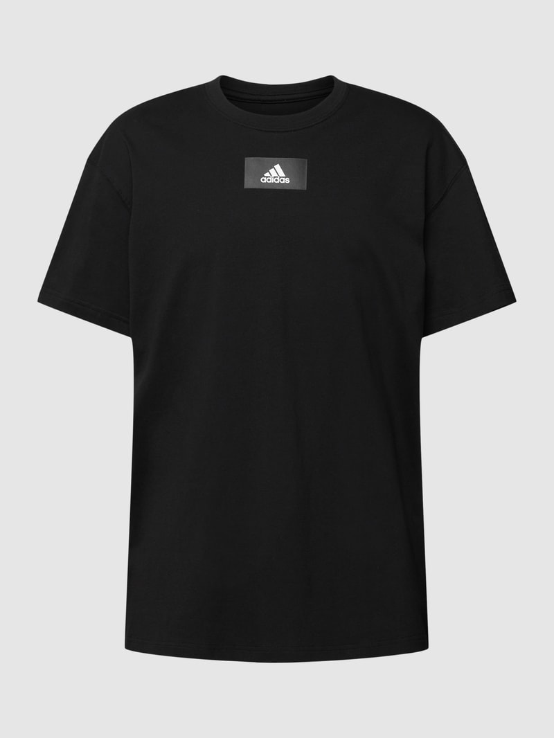 T-Shirt mit Logo-Print in weiß