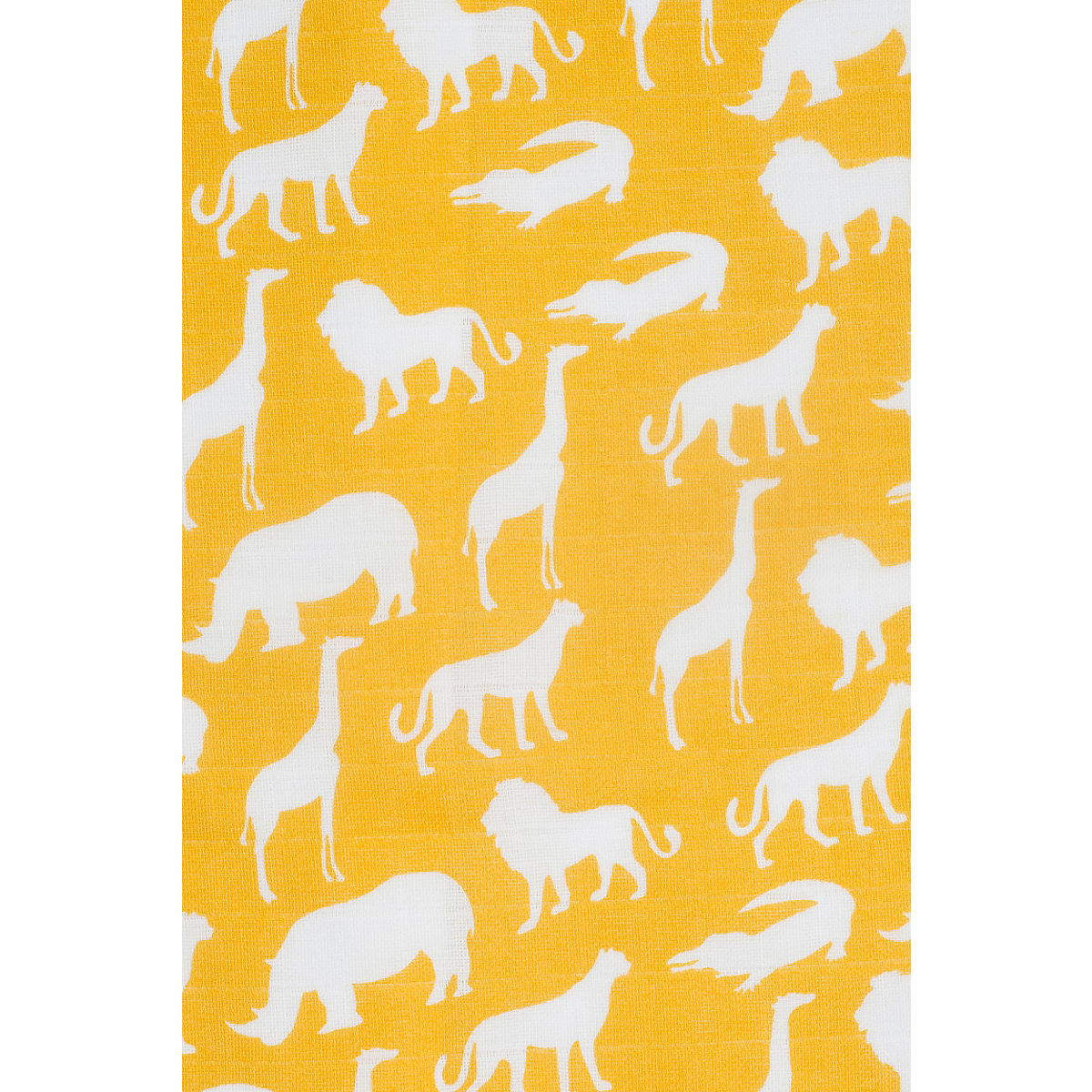 Mulltücher Safari 2er Set, hydrophil, senfgelb, 115 x 115 cm