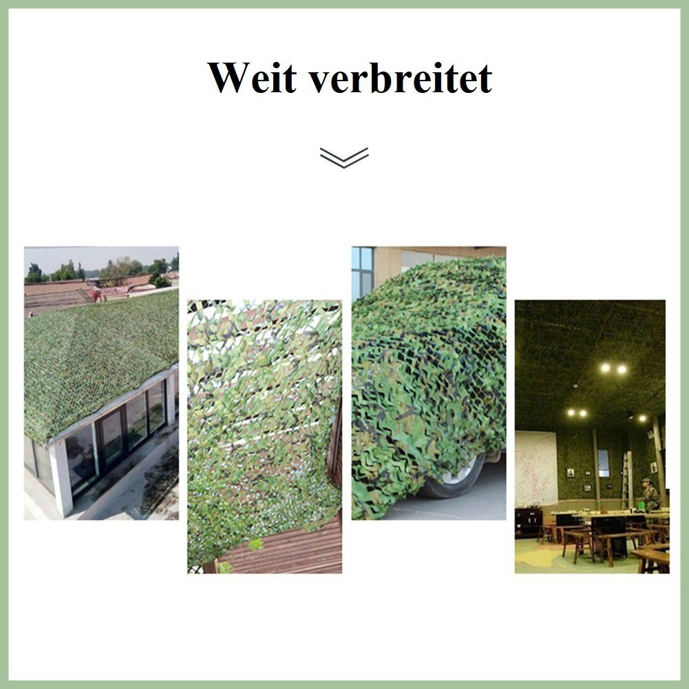 OSTWOLKE Sonnensegel 4X6M Sonnensegel Camouflage Jagd Tarnnetz Bundeswehr Army Tarnung Camo, (1-tlg)