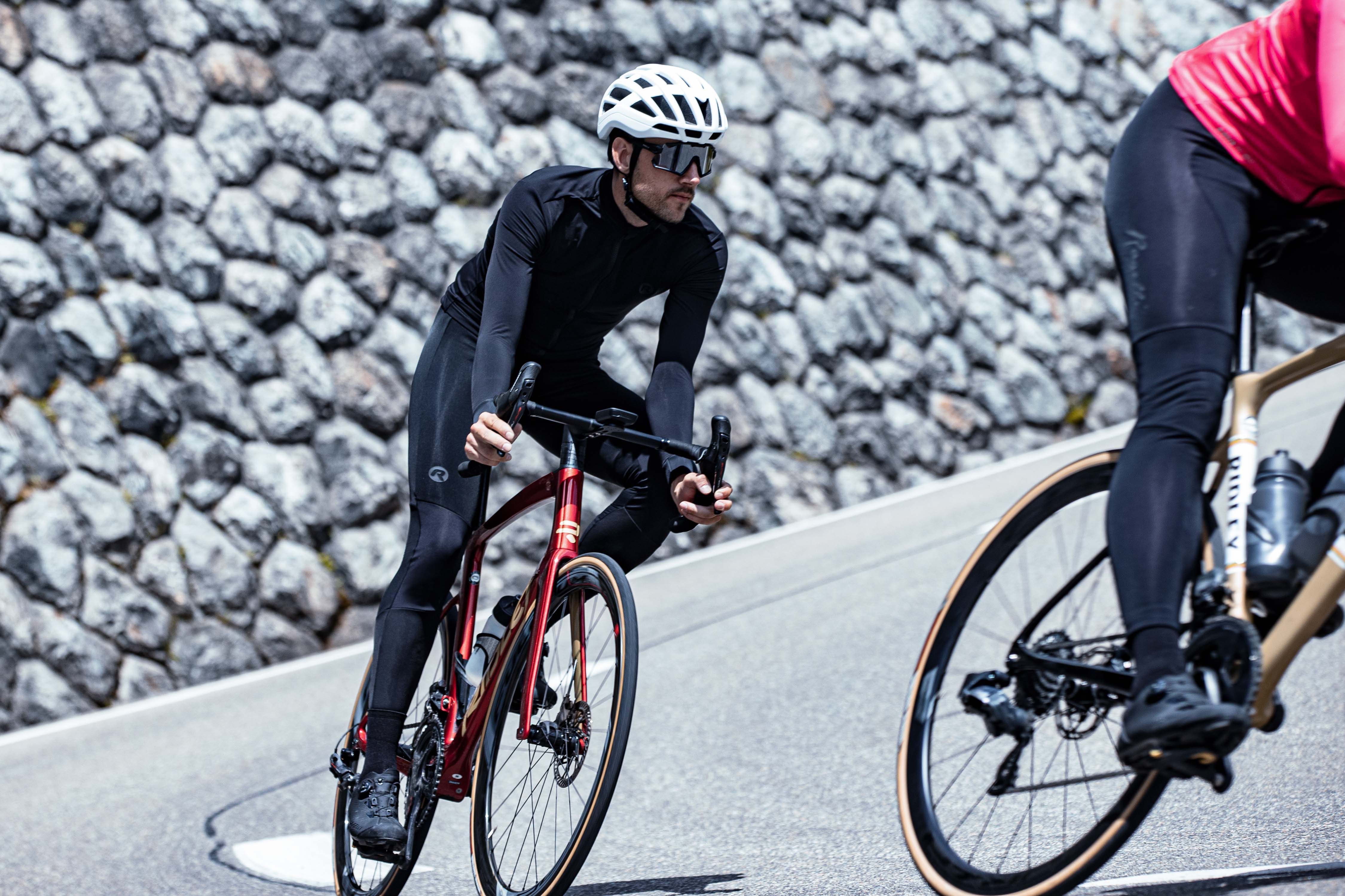 Rogelli Distance Schwarz Herren Radhose Lang Mit Träger