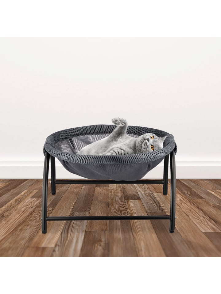 relaxdays Katzenhängematte in Dunkelgrau/ Schwarz günstig kaufen onesize