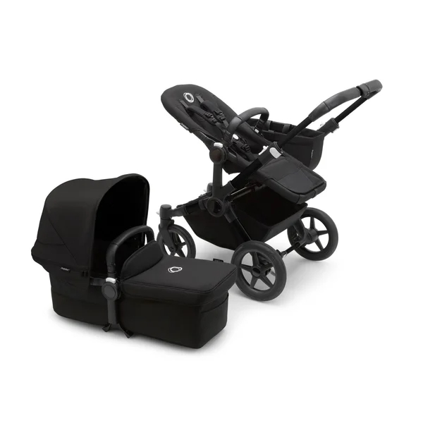 Bugaboo Donkey 5 Duo 2-in-1 Stroller Set Black/Midnight Black, Midnight Black