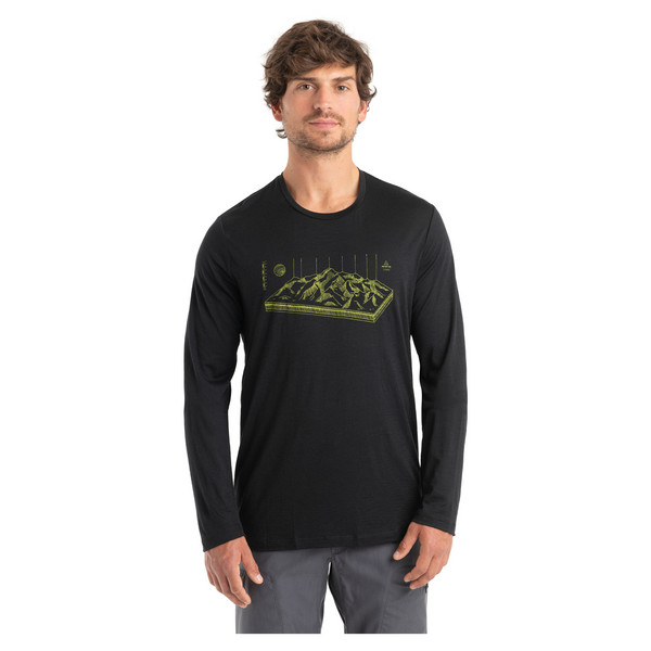 M MERINO 150 TECH LITE II LS TEE ALPS 3D Herren - Langarmshirt