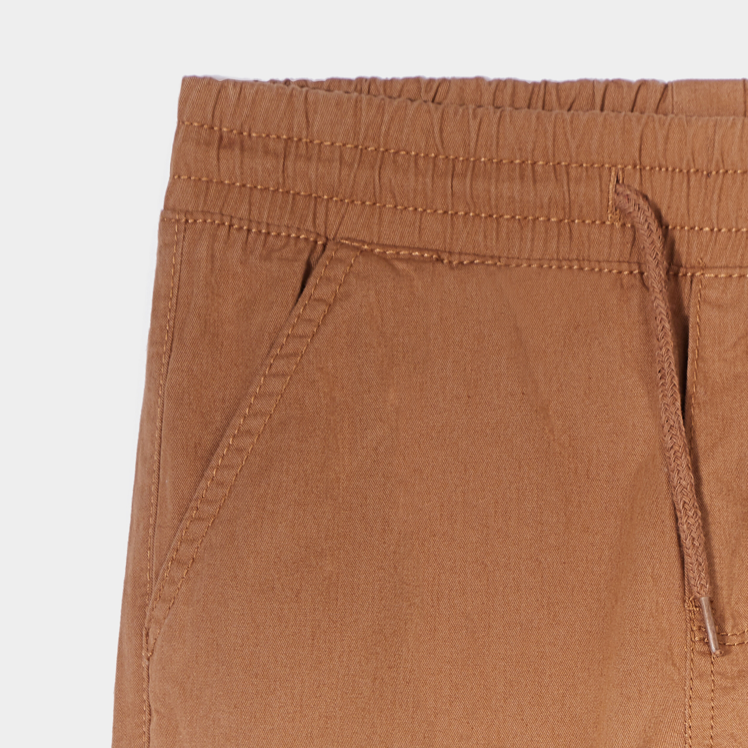 Pantalon jogger regular marron garçon | La Halle