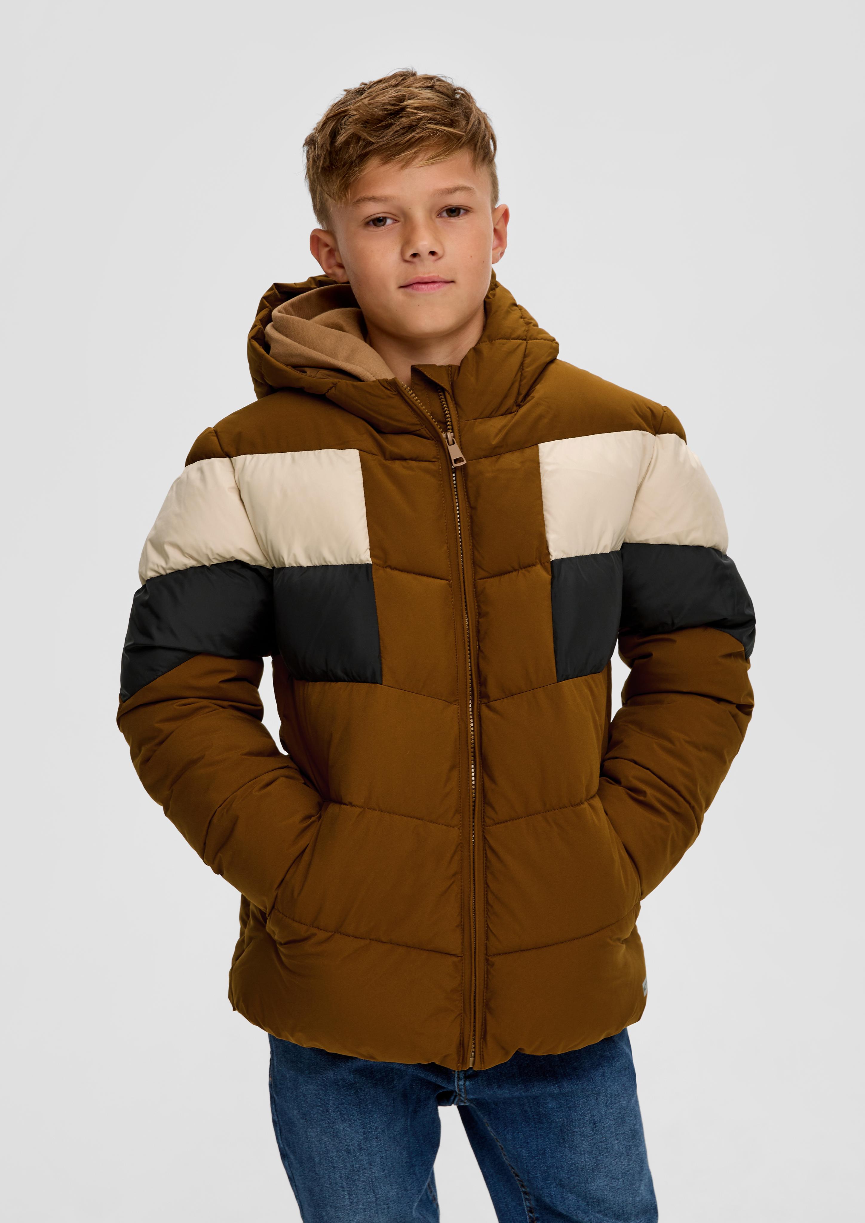 Steppjacke in Colour-Blocking-Optik  2132200-8743