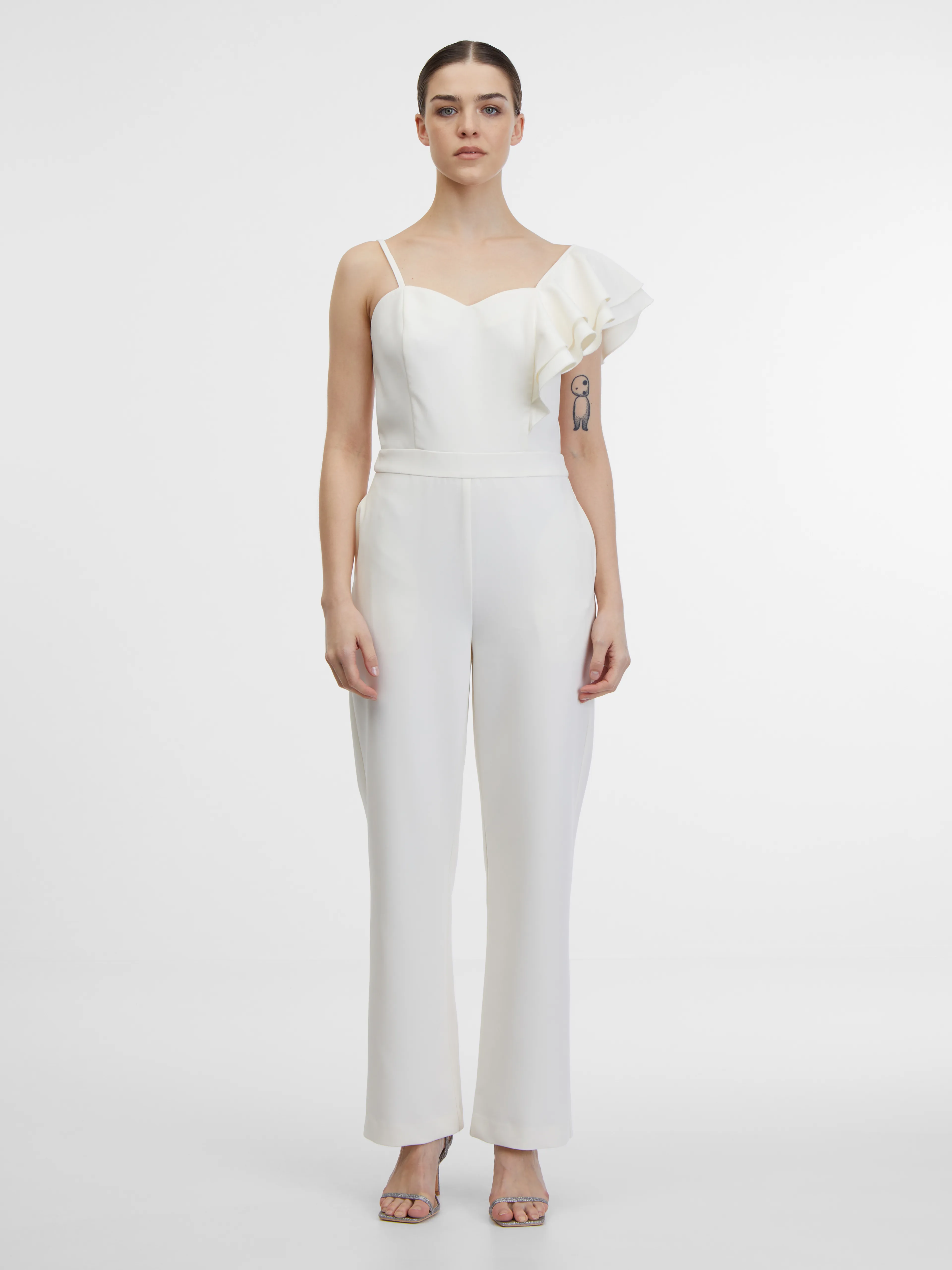 Cremefarbener Damen-Overall ORSAY