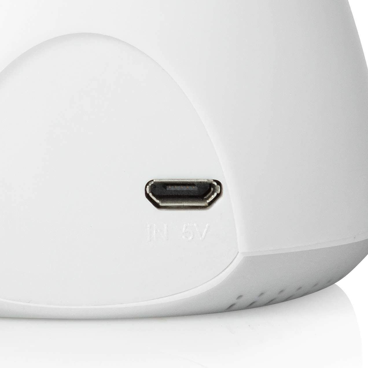 smartwares CIP-37550 WLAN Kamera Funk Innen Nachtsicht Full HD Camera Innen Überwachungskamera (Innenbereich, 60°-Weitwinkelobjektiv, 3,5 W, 50 m, SD-Karte Max 128 GB)