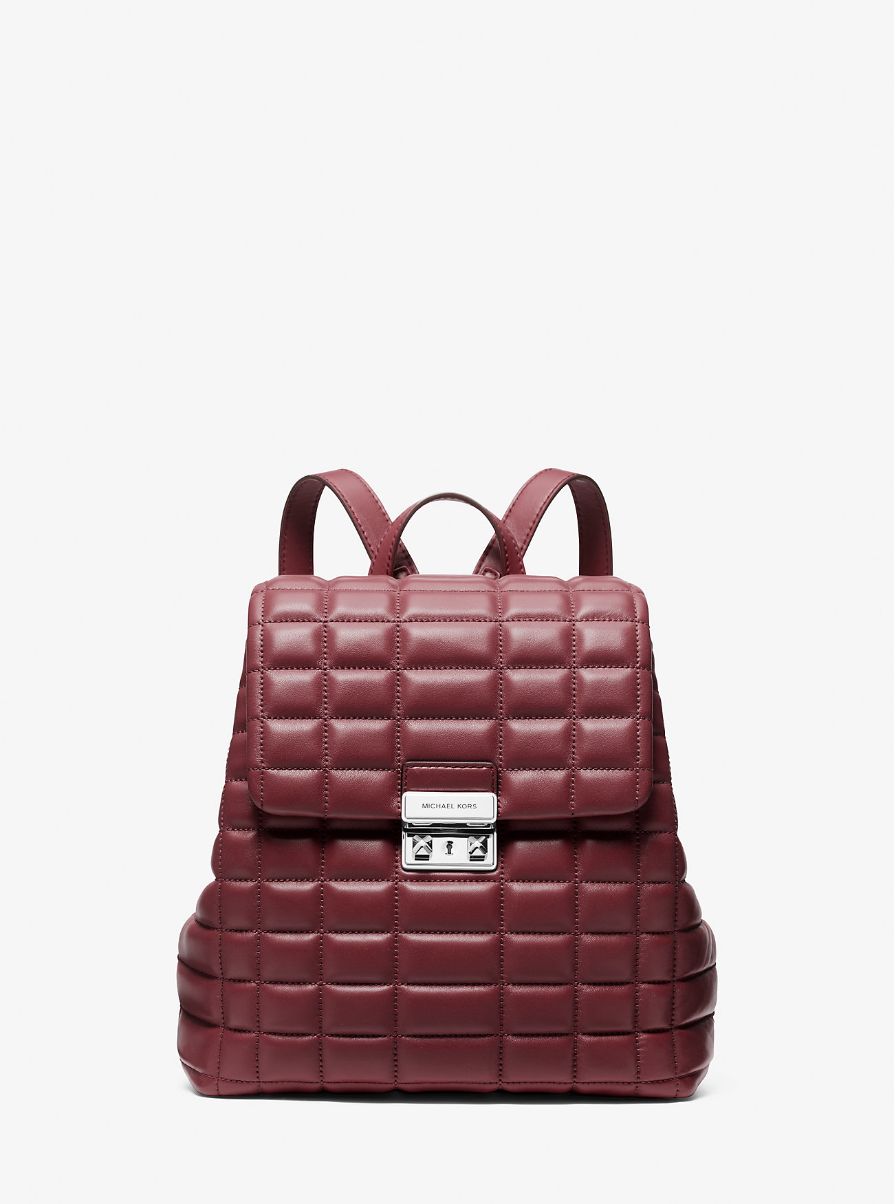 Tribeca liten vattert skinnryggsekk - OXBLOOD