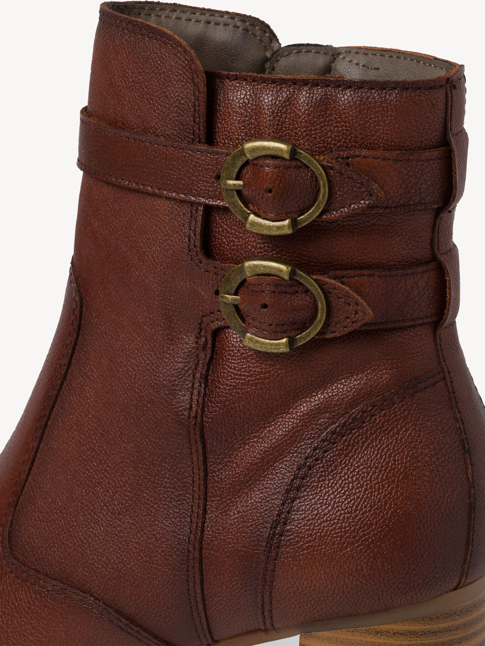 Bottine en cuir - marron