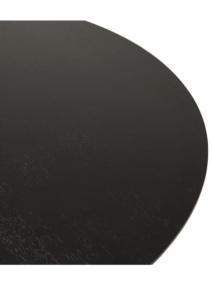 KADIMA DESIGN Couchtisch Rund Holz Metall | Moderner Stil in Schwarz günstig kaufen onesize