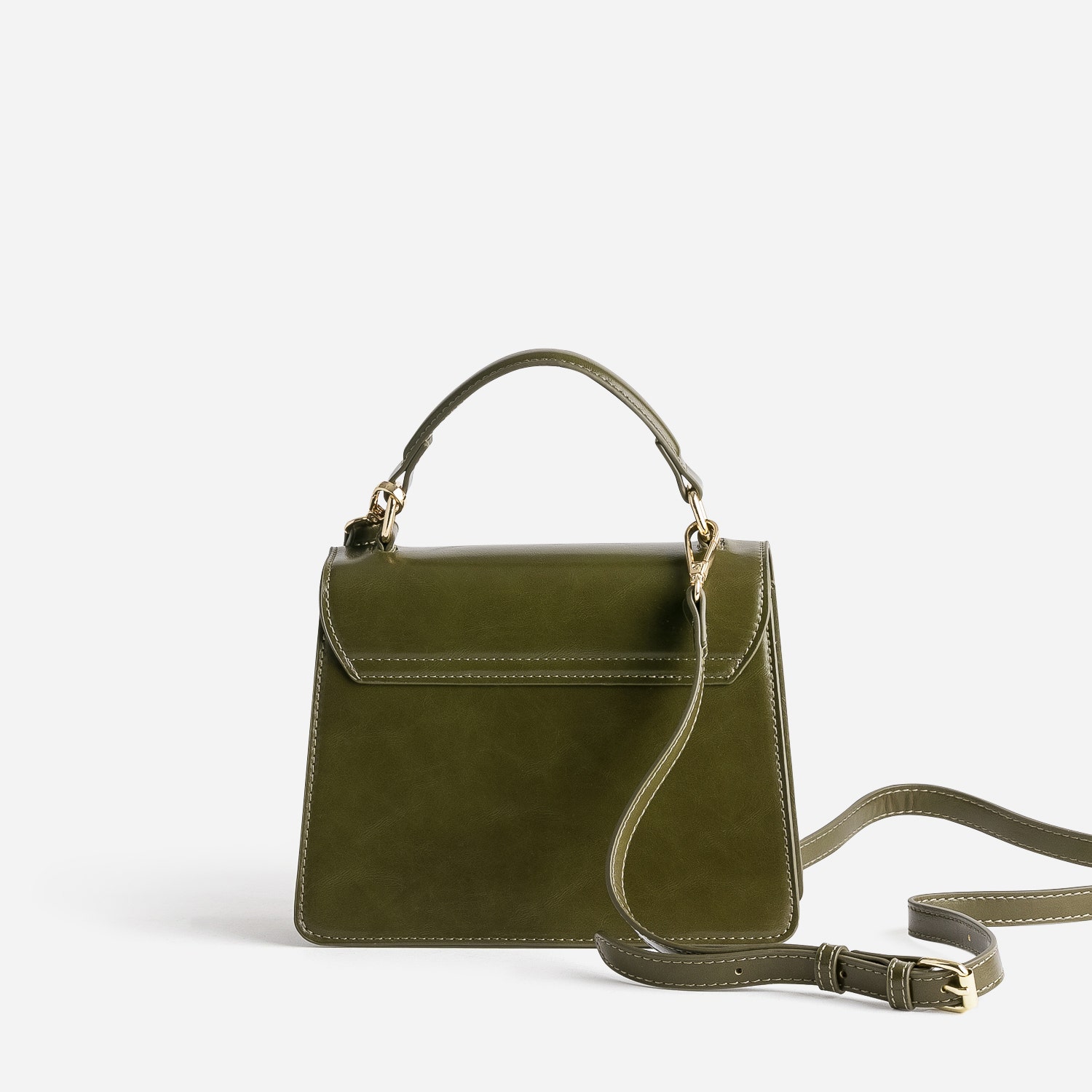 Sac à main kaki petit format