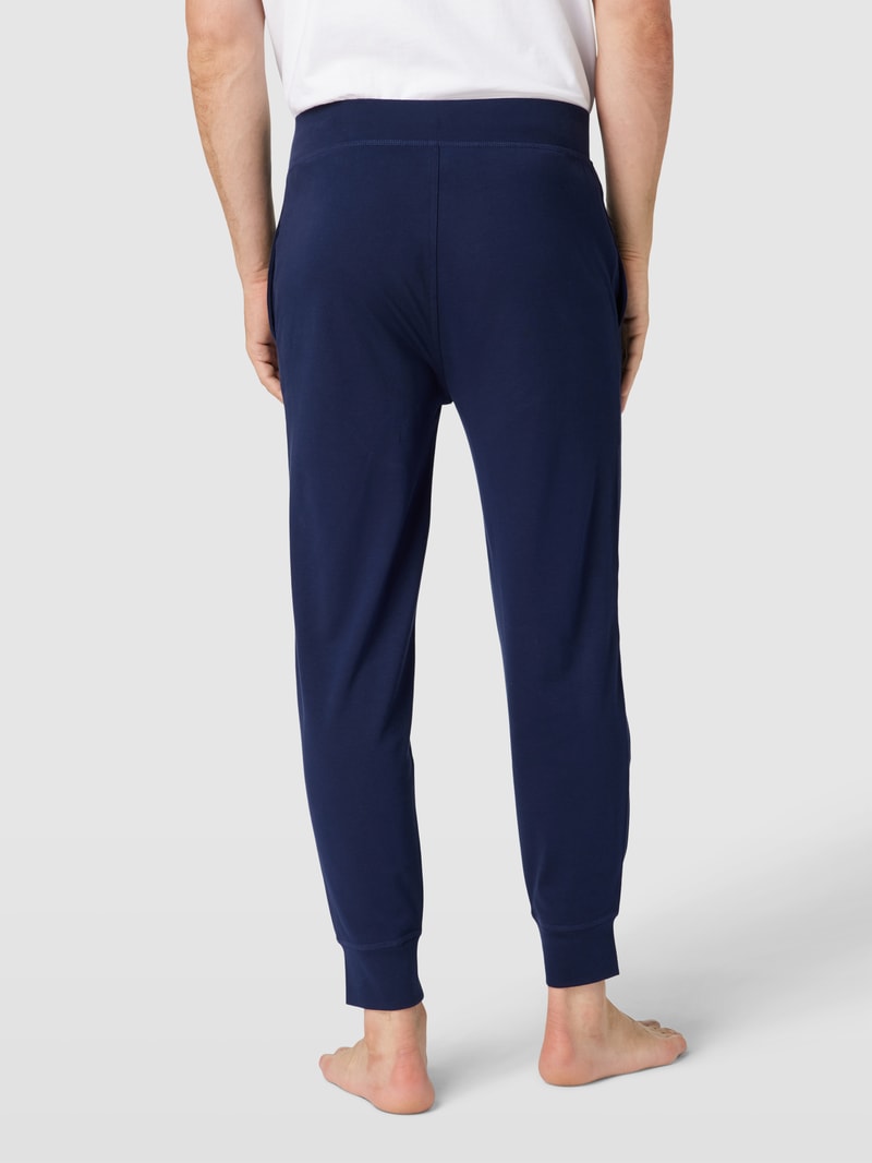 Sweatpants mit elastischem Bund in marineblau