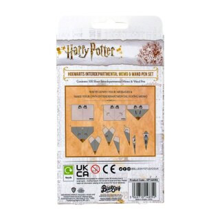 Harry Potter Notizzettel mit Zauberstabstift Hogwarts