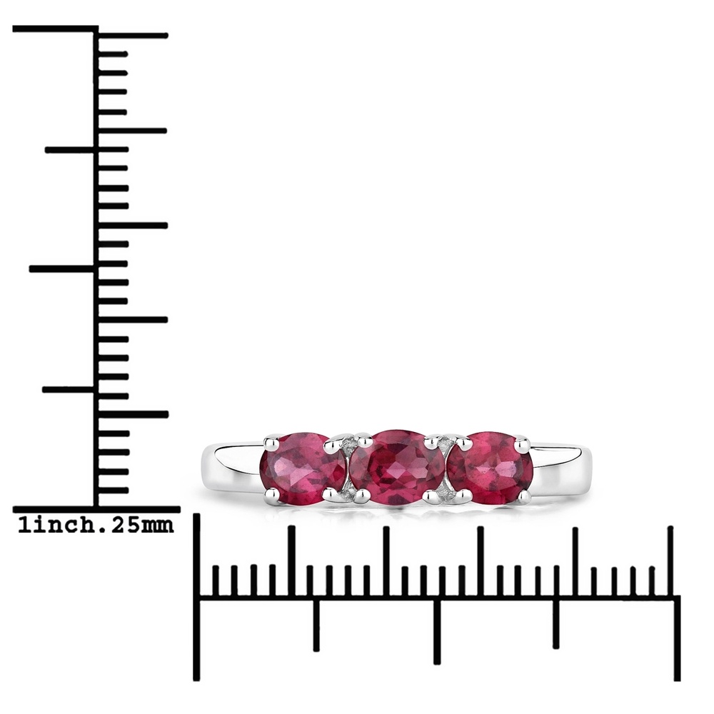 Rafaela Donata Bague Argent sterling Rhodolite en Argent Bague