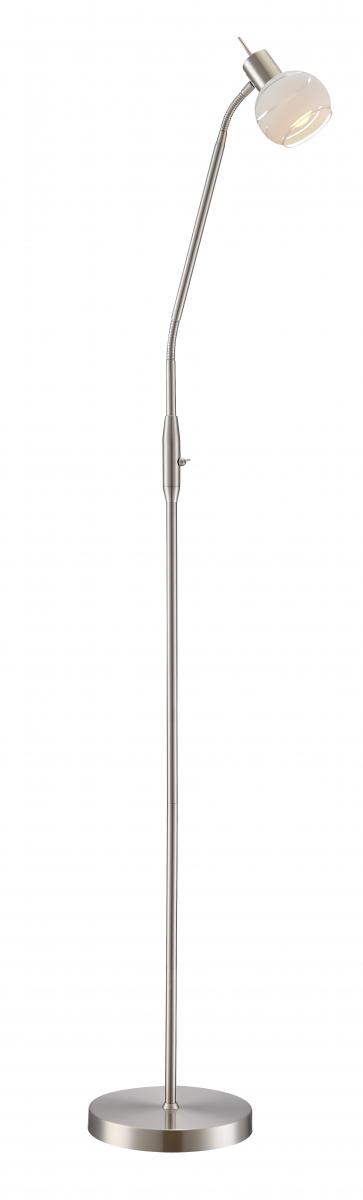 Globo Lighting - ELLIOTT - Stehleuchte Metall Nickel matt, 1x E14 LED