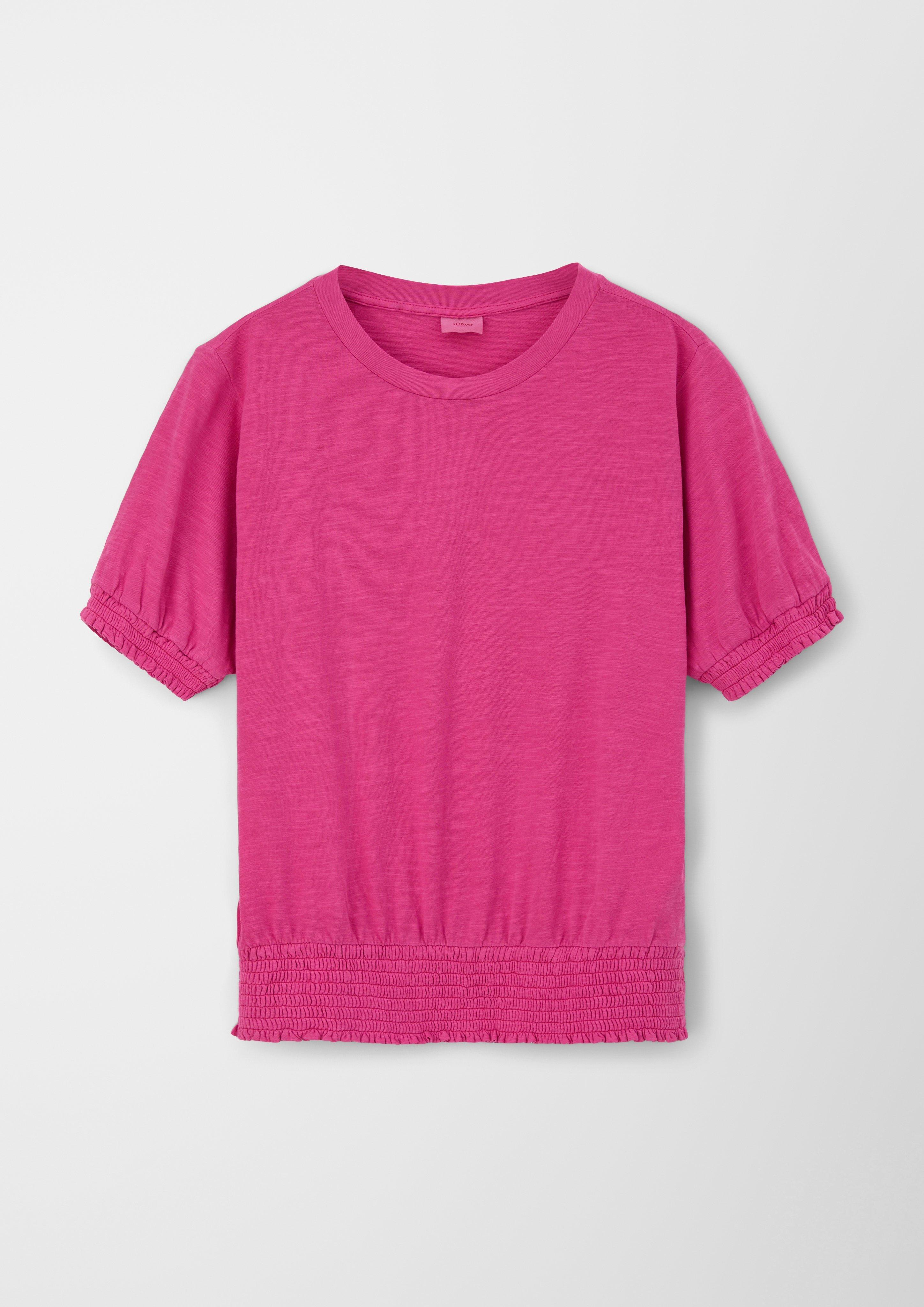 T-Shirt mit Smok-Partien  2130476-4461