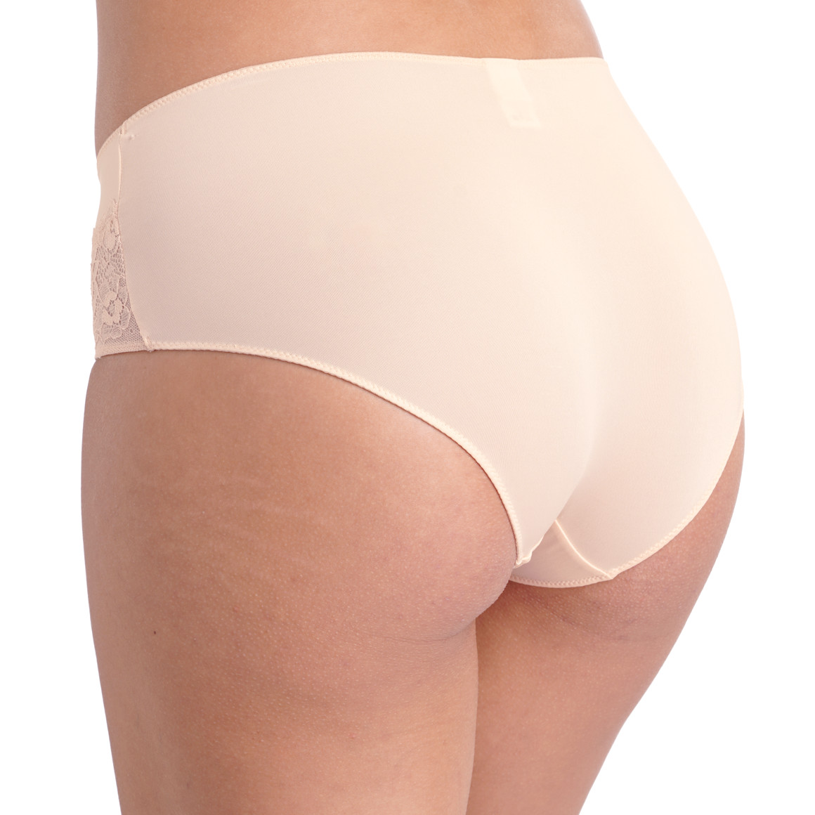 2 Damen Pantys mit Spitzeneinsatz