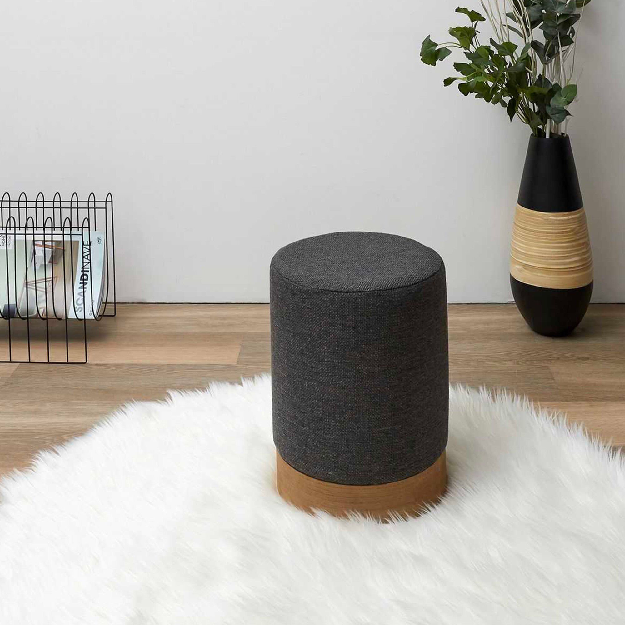 Pouf cylindrique