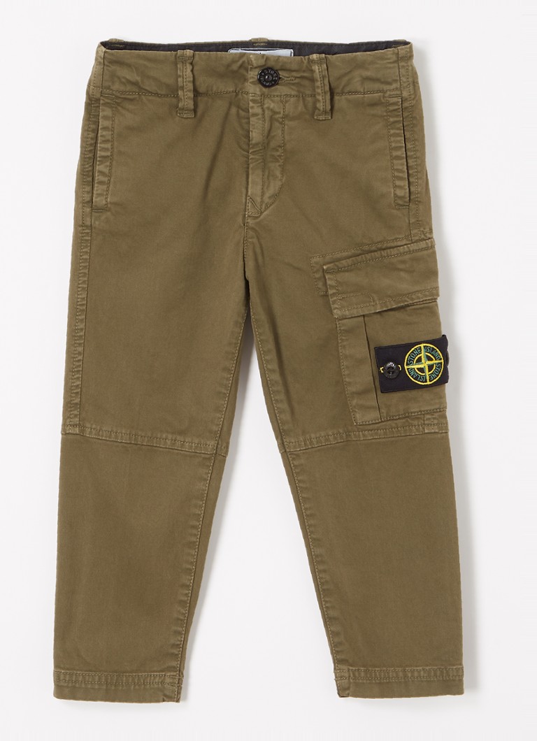 Pantaloni cargo Stone Island 30215 Slim Fit cu logo