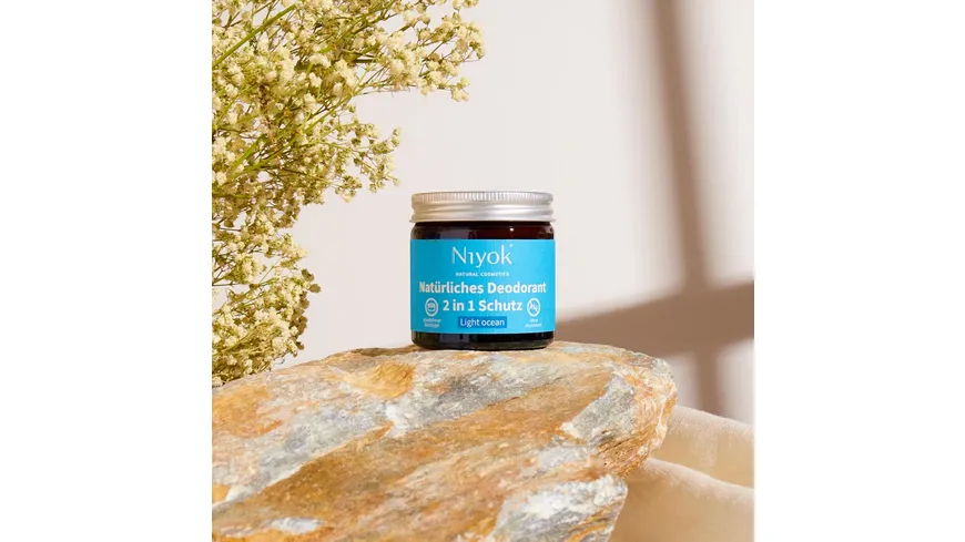 Niyok 2 in 1 Deodorant Creme Anti-Transpirant: Light ocean 40 ml
