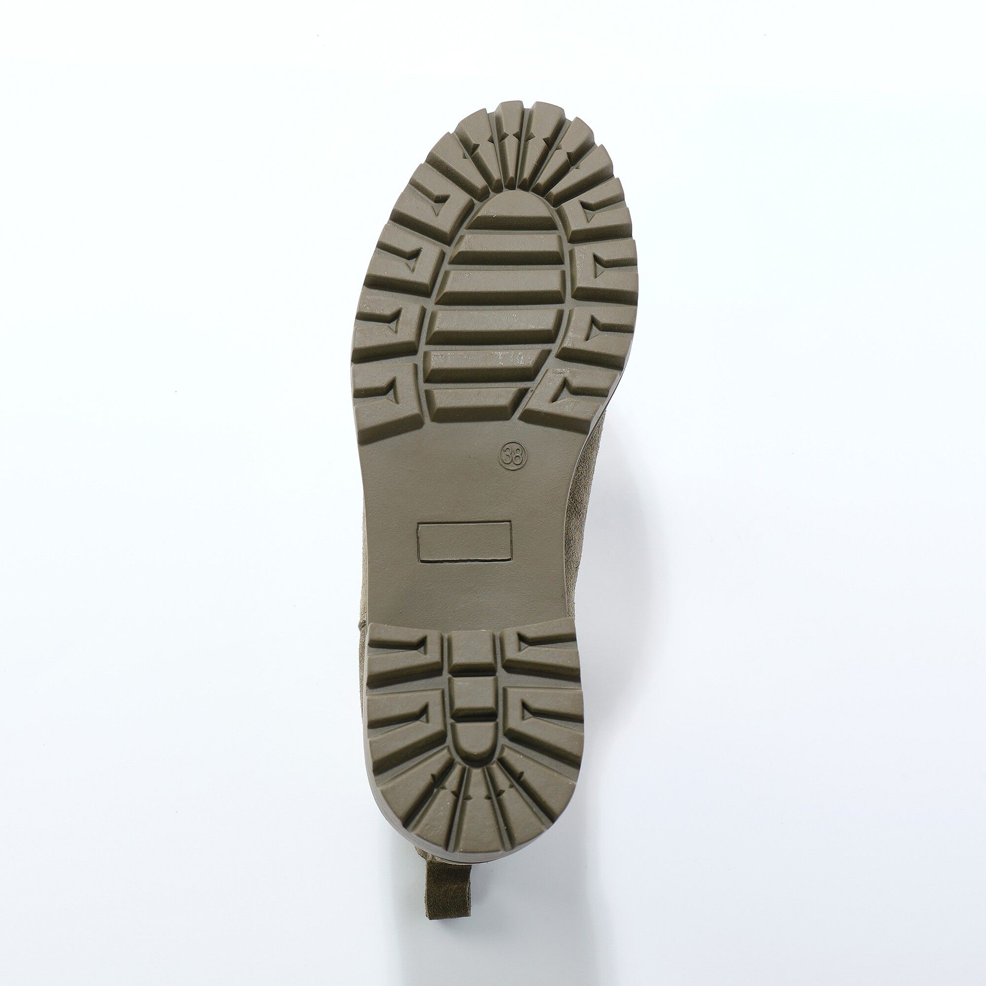 Boots chelsea croûte de cuir, semelle crantée épaisse