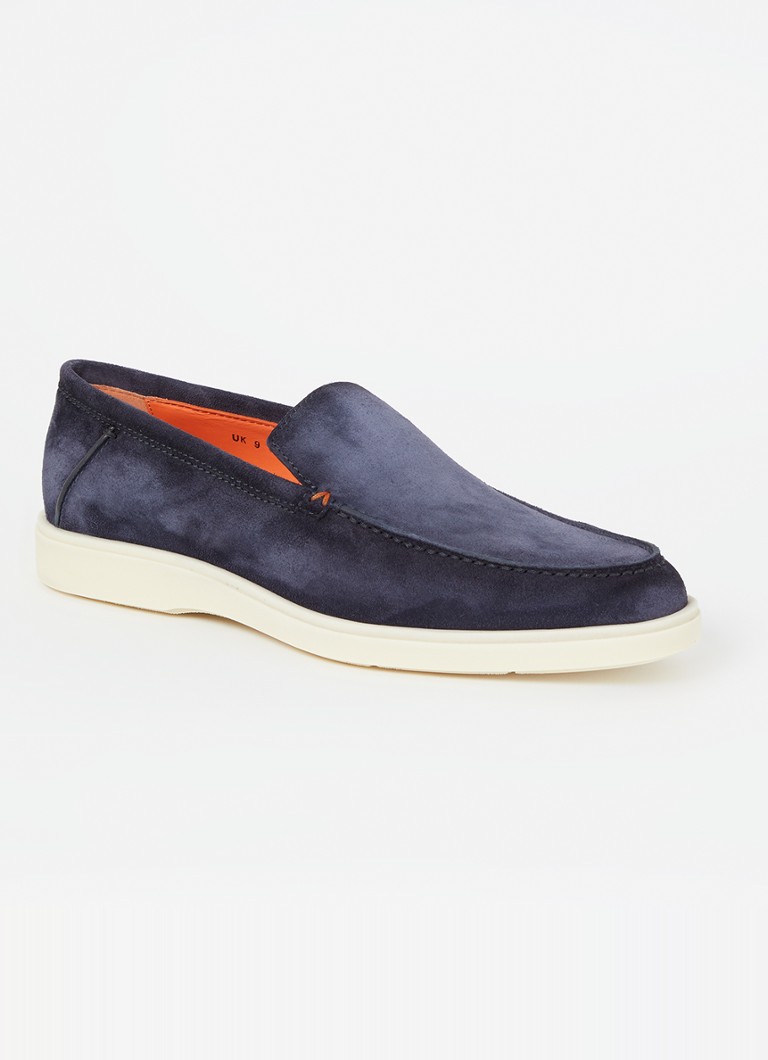 Buty wsuwane Santoni Detroit ze zamszu