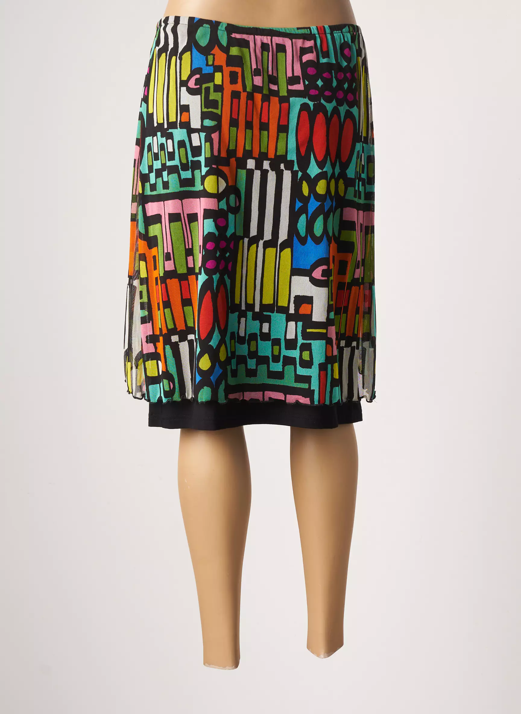 Jean Delfin Jupes Mi Longues Femme couleur noir