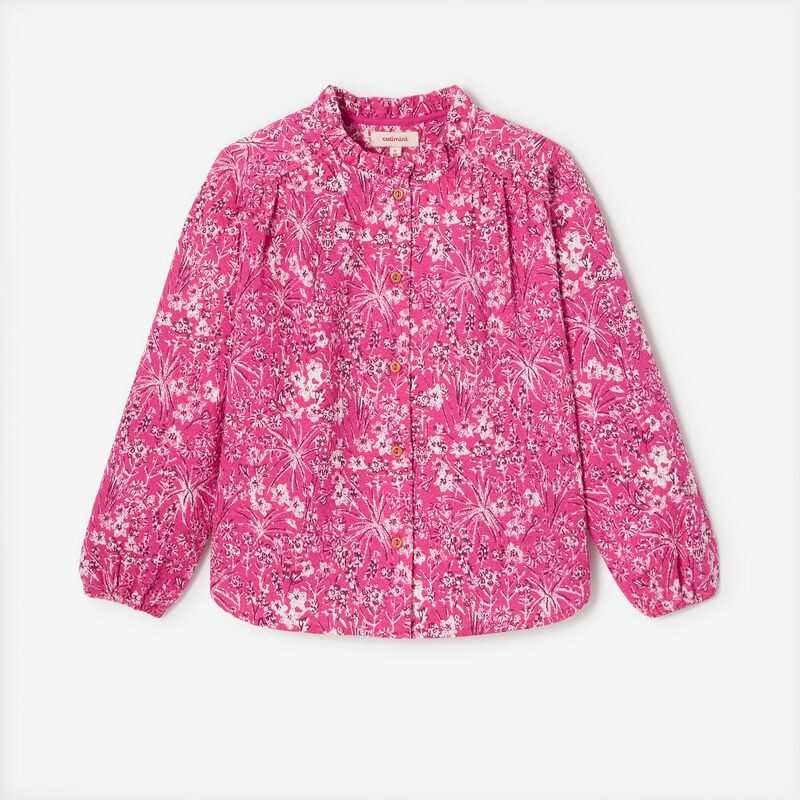 Blouse fille tubique rose à imprimés Catimini