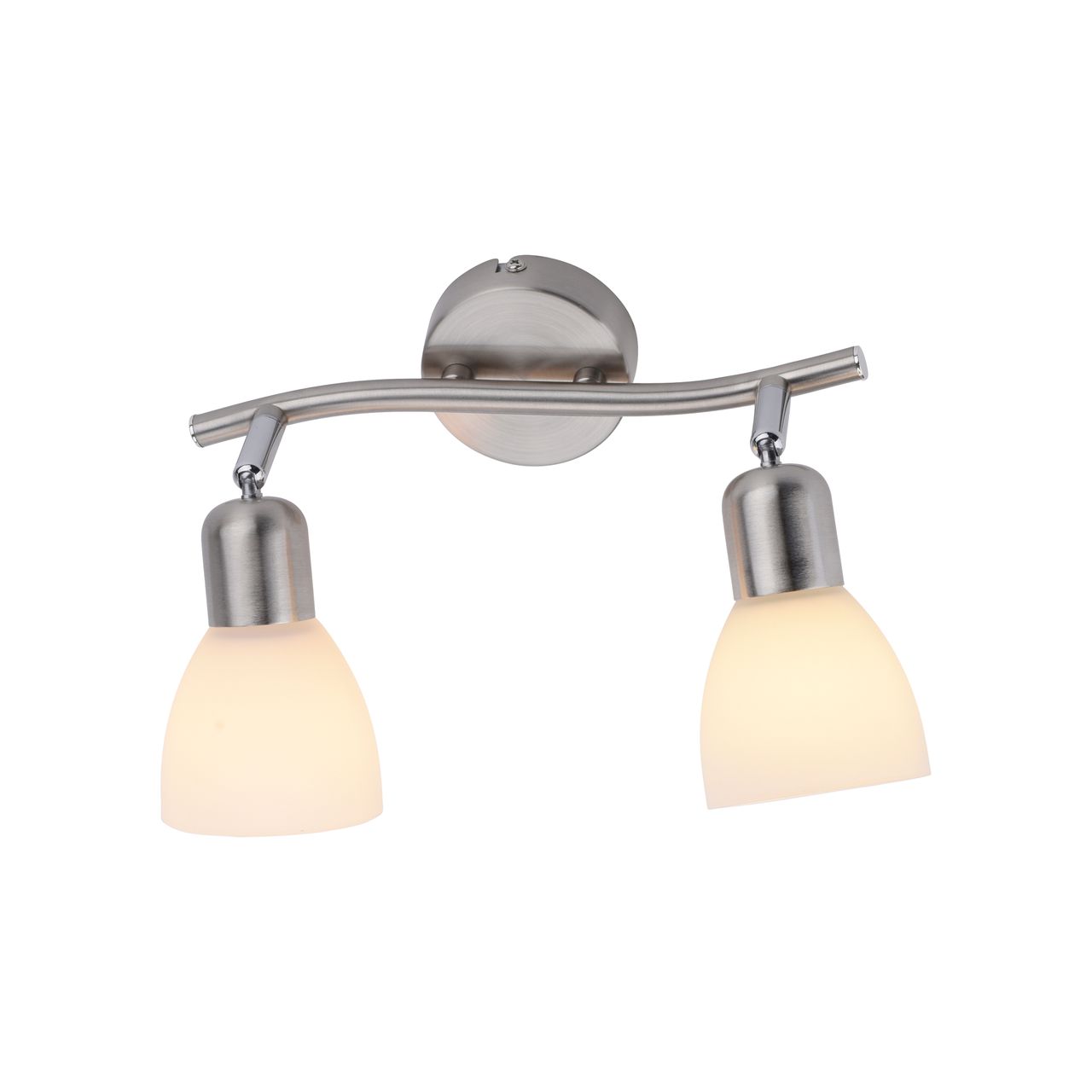 JUST LIGHT LeuchtenDirekt Wand- & Deckenleuchte KARO, 2x E14 max. 40Watt exkl., dreh- und schwenkbar, Innenleuchte, IP20