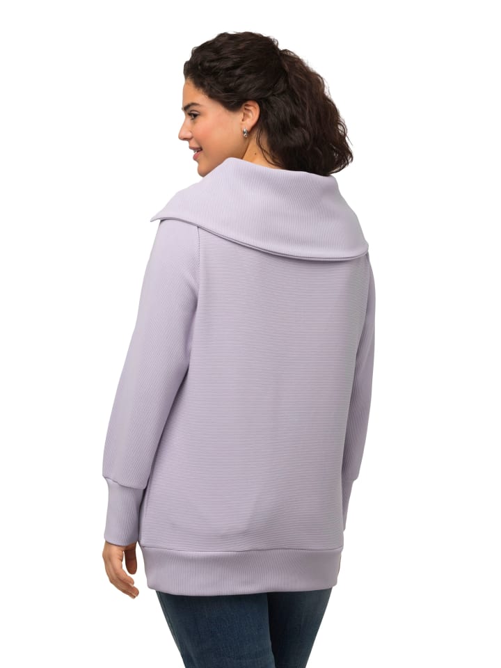 Ulla Popken Sweatshirt in pastell flieder günstig kaufen