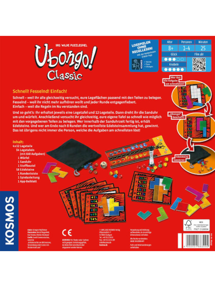 Kosmos Legespiel Ubongo Classic - ab 8 Jahre günstig kaufen onesize