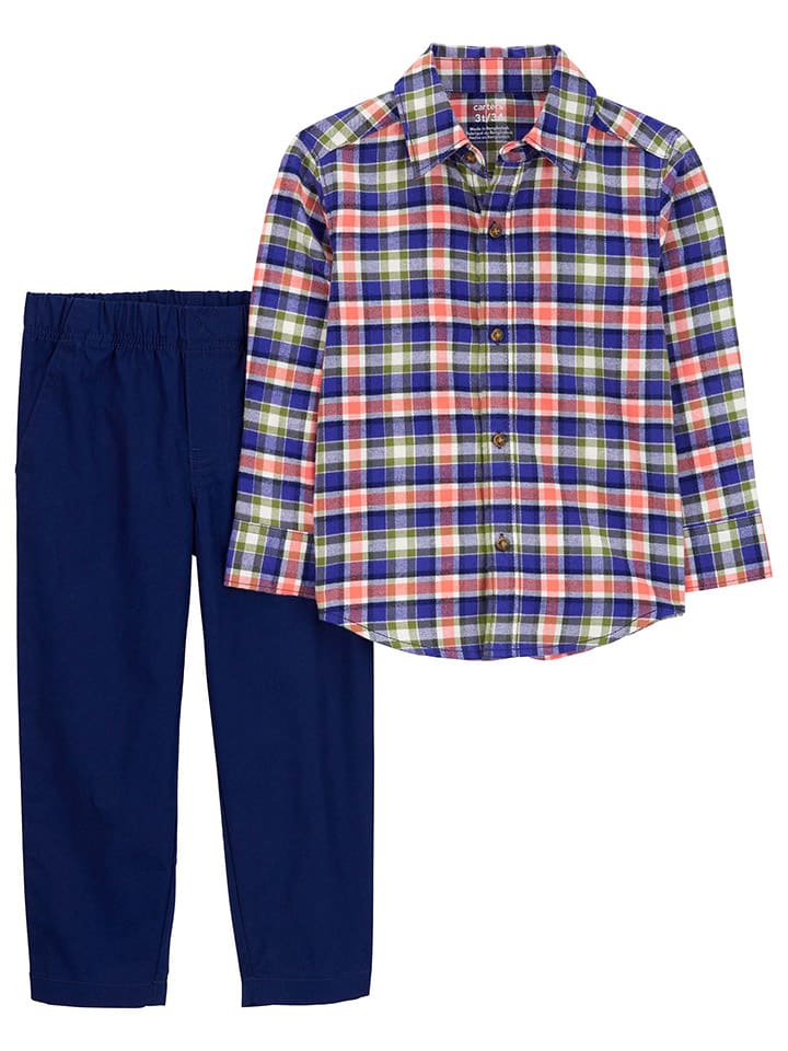 carter's 2tlg. Outfit in Dunkelblau/ Rot/ Grün günstig kaufen