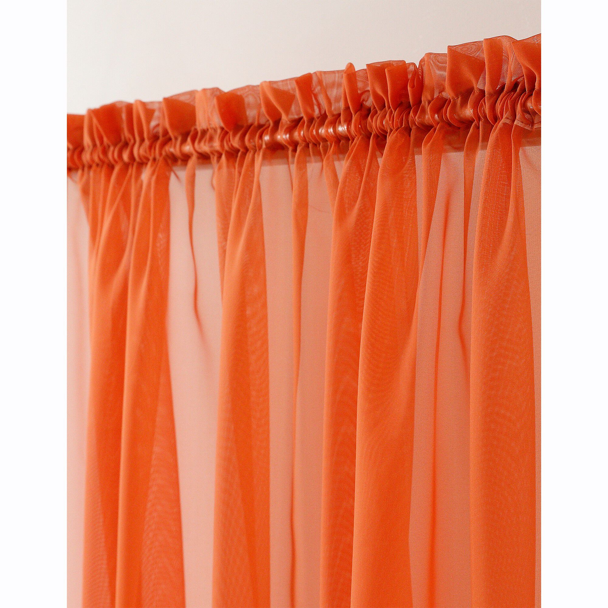 Panneau voile uni finition galon fronceur