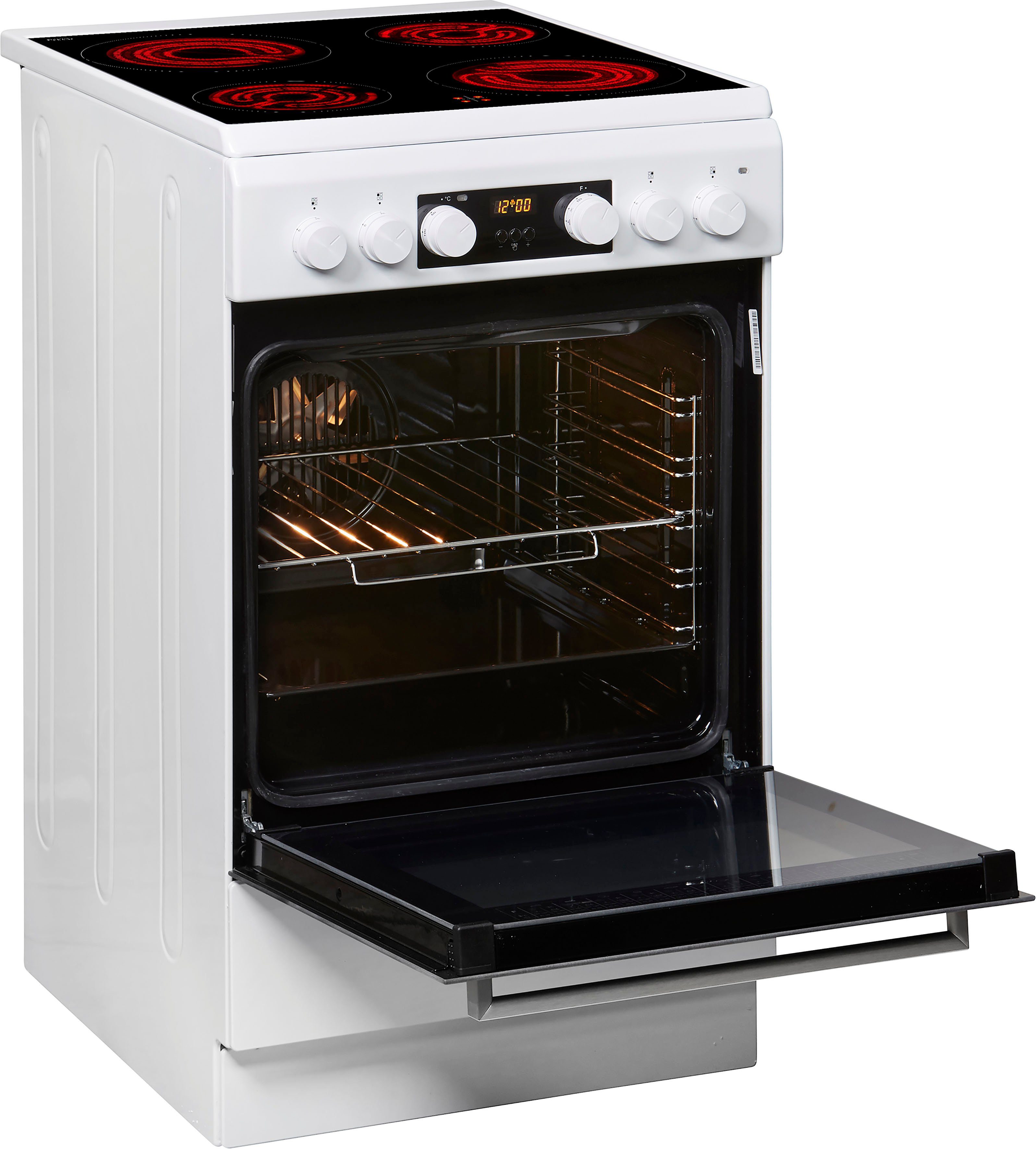BAUKNECHT Elektro-Standherd BS5V8CCW/DE, mit Backauszug, Hydrolyse