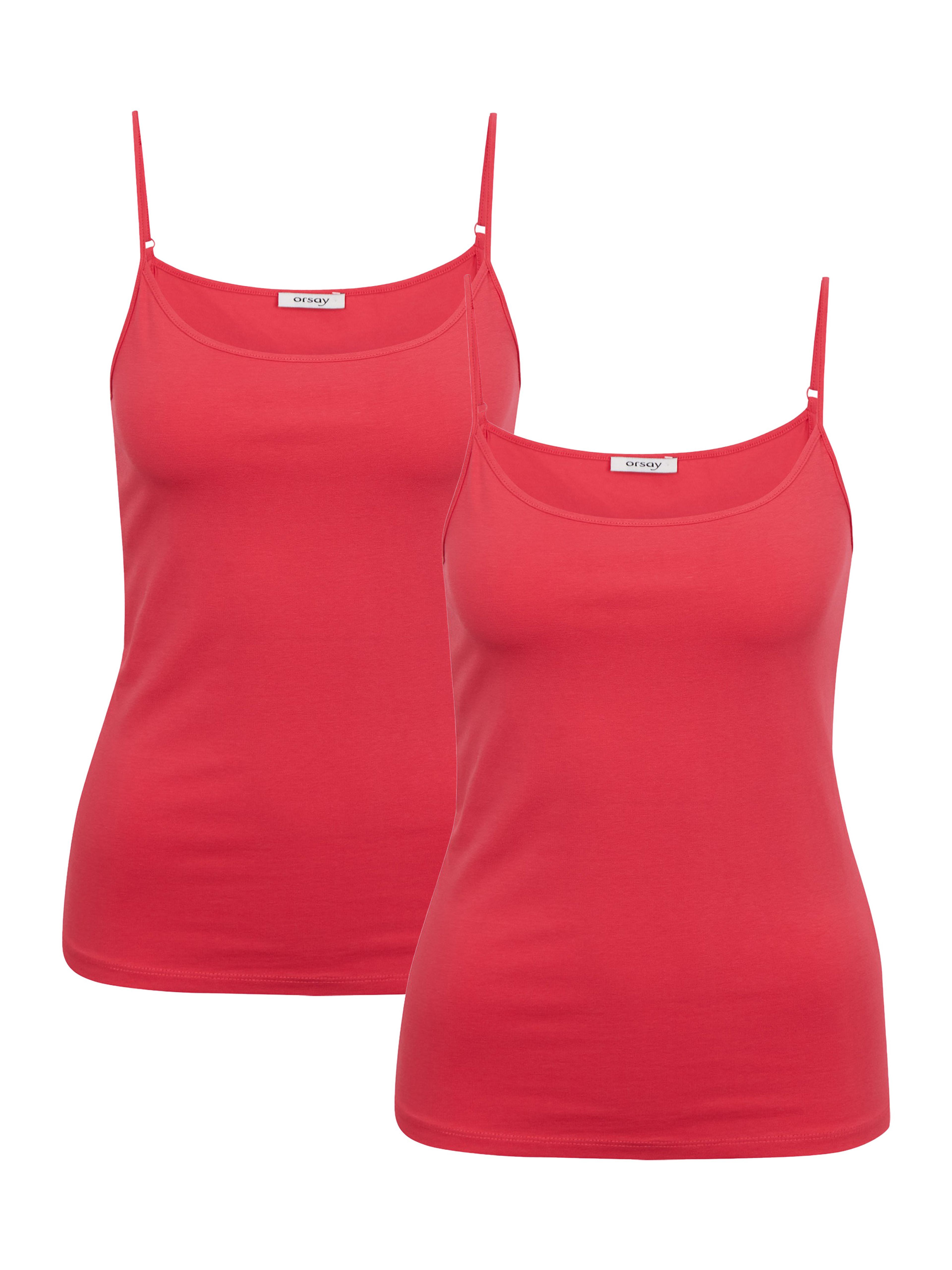 Set aus zwei Damen-Tank-Tops in Dunkelrosa ORSAY