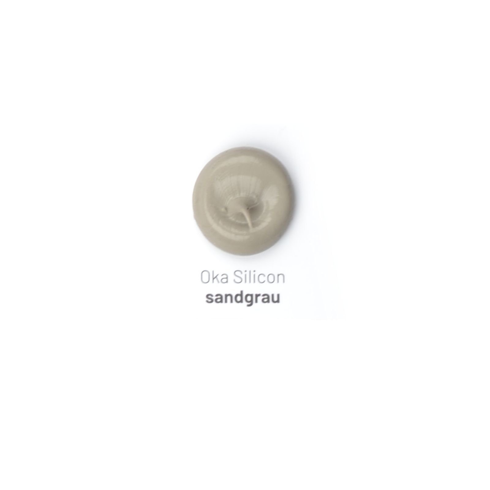 Kiesel Silikon 1 Stück Siliconfuge KIESEL Oka Silicon (sandgrau), 310 ml Kartusche, Dichtstoff Abdichten Sanitär Bad Dusche Küche Bau Fliesen Fuge