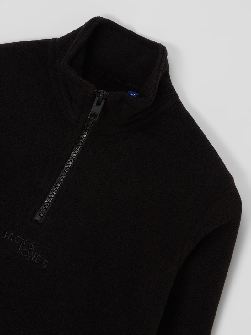 Troyer aus Fleece Modell 'Friday' in schwarz