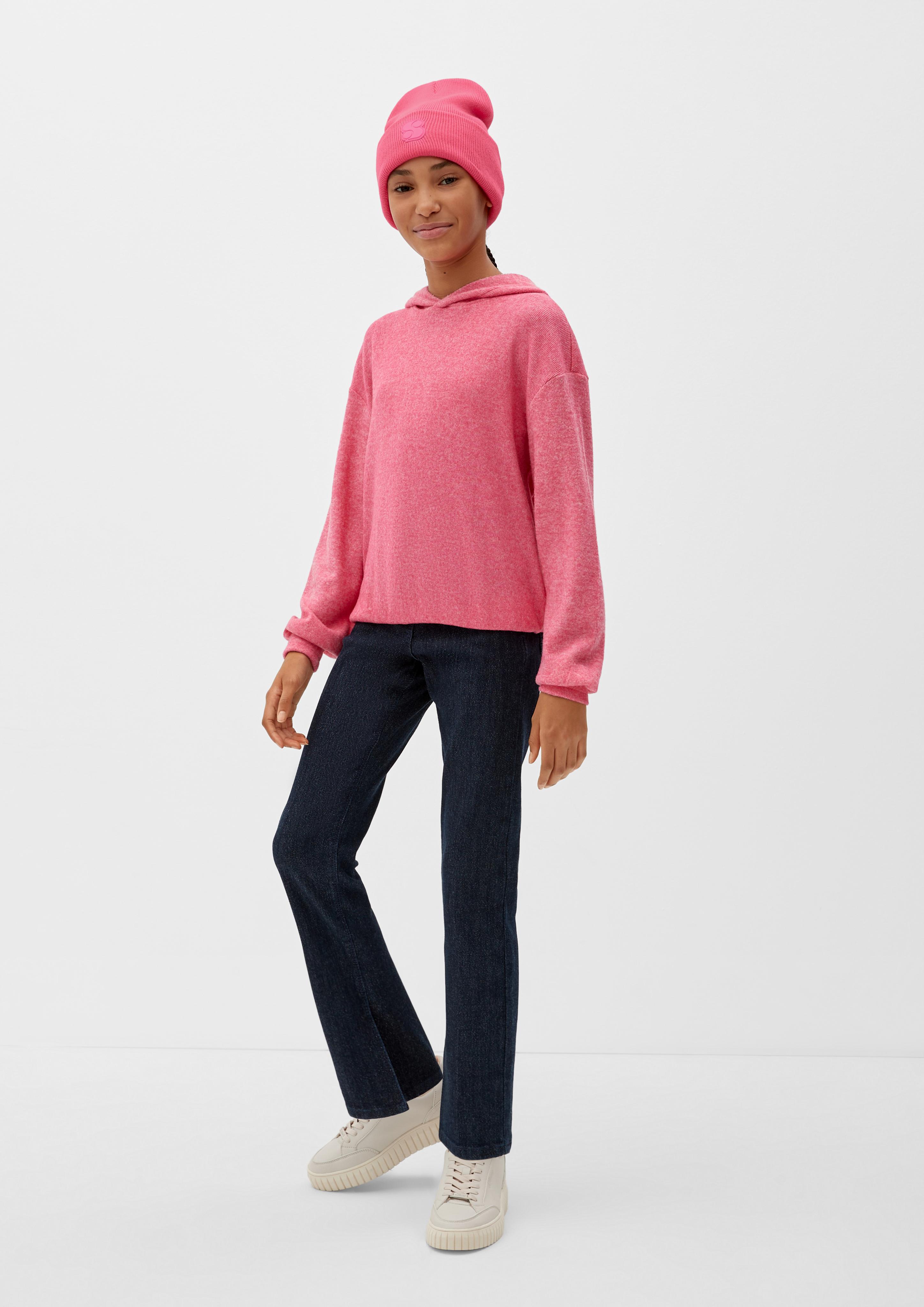 Strickmütze mit Label-Patch  2123528-4424