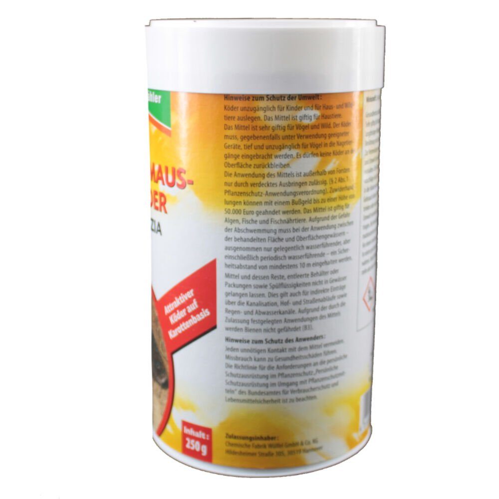 Dr. Stähler Gift-Wühlmausköder 250 g Wühlmausköder Ratzia Köder Wühlmäuse Dr. Stähler Wühlmaus Ex, 250 g