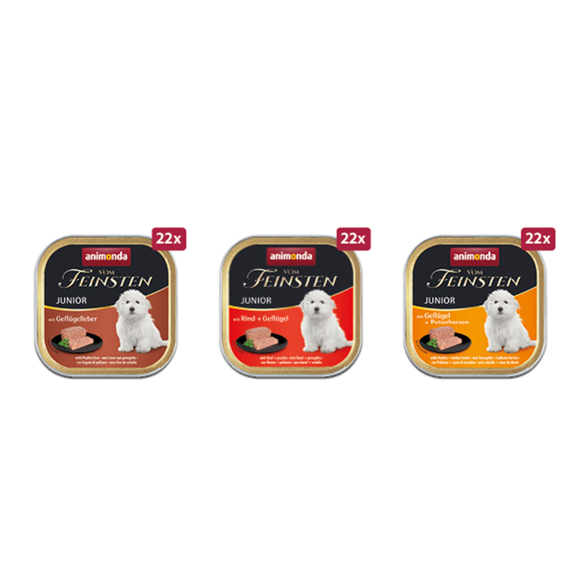 animonda vom Feinsten Junior Megapack 3x22x150g bei ZooRoyal
